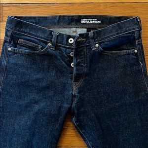 Mens Slim Low Waist Jeans